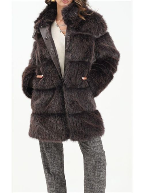 PATRIZIA PEPE Pelliccia marrone da donna PATRIZIA PEPE | 2O0175-E077B857